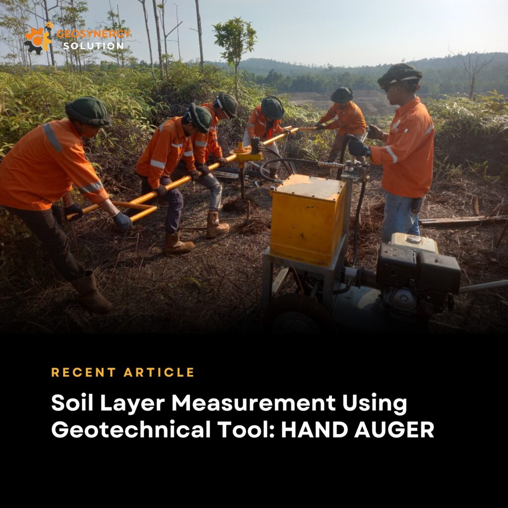 Hand Auger soil investigation tool for shallow drilling in geotechnical projects