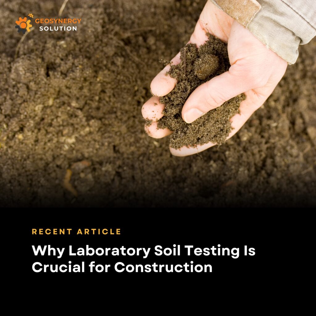 Soil laboratory testing for construction foundation analysis
