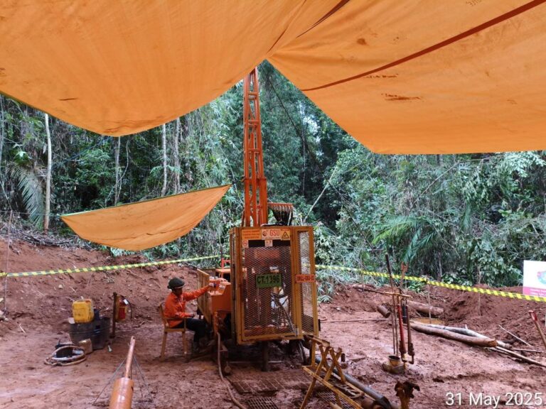 Contoh guarding pada drilling machine untuk proyek geoteknik