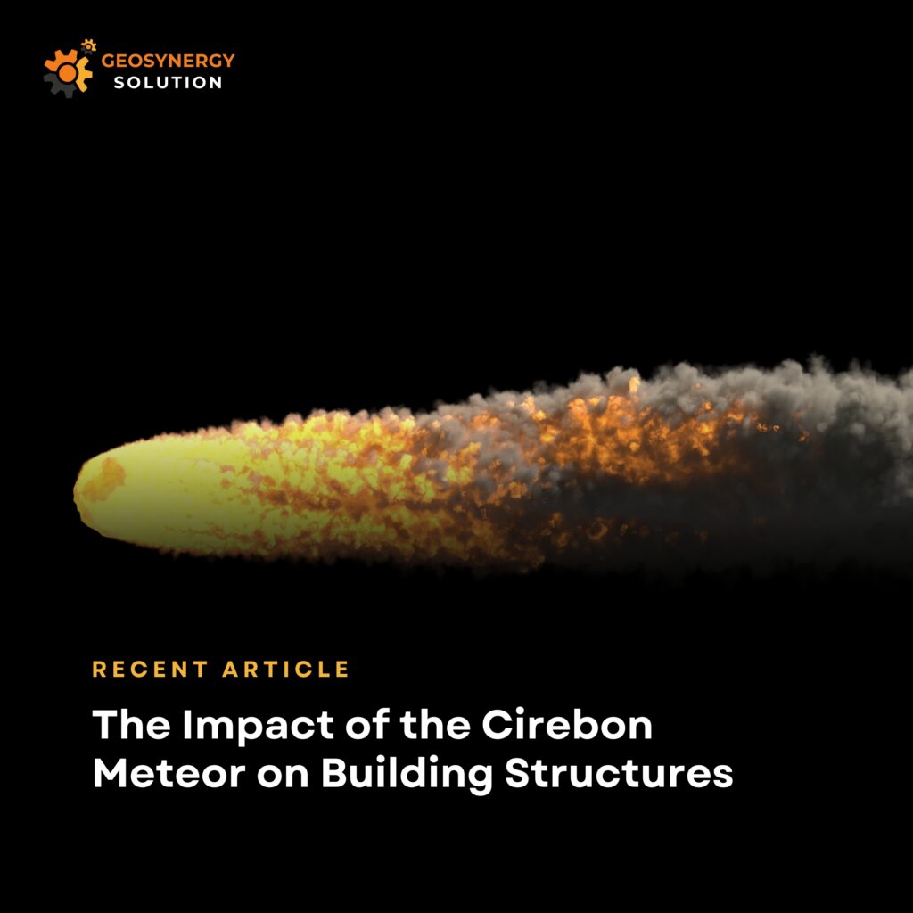 Cirebon meteor impact analysis on nearby building structures