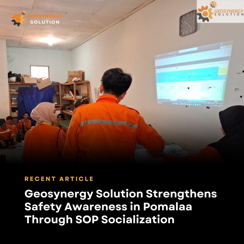 Geosynergy Solution safety awareness program in Pomalaa through SOP socialization