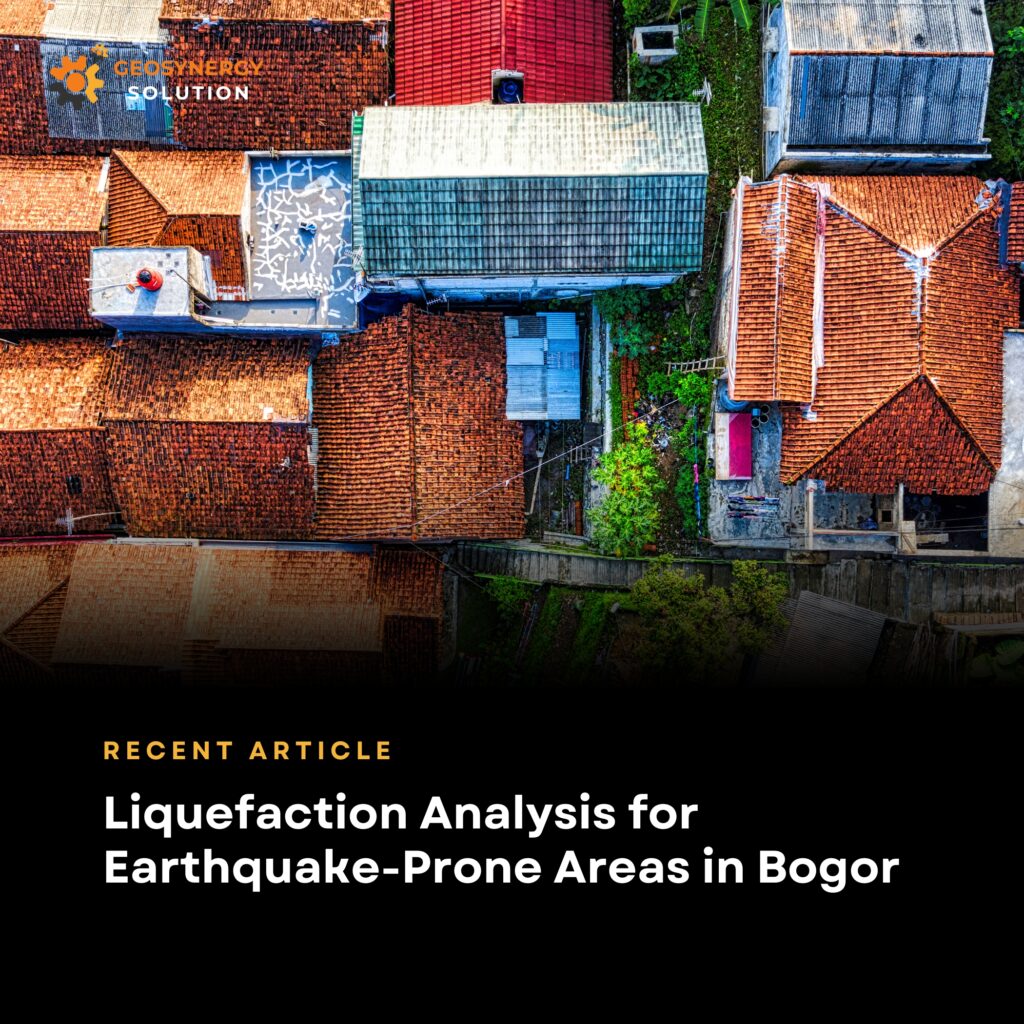Liquefaction analysis for earthquake-prone areas in Bogor by PT Geo Sinergi Utama