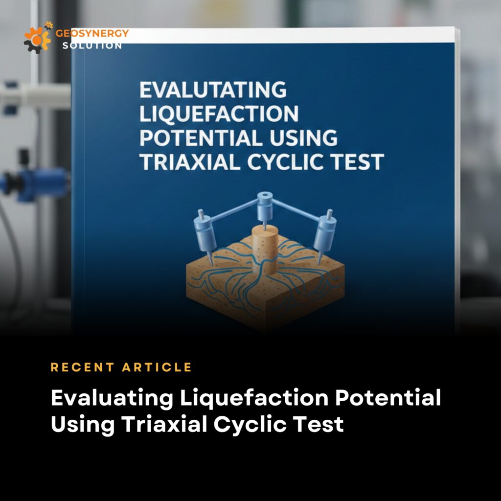 Liquefaction potential evaluation using Triaxial Cyclic Test
