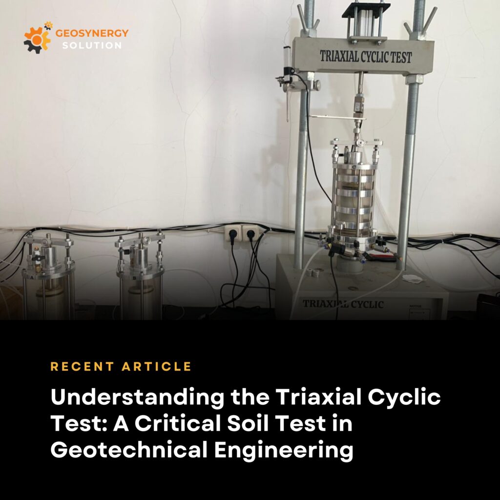 Triaxial cyclic test in geotechnical engineering laboratory
