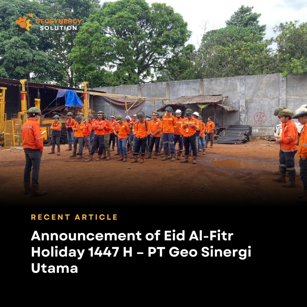 Eid Al-Fitr holiday announcement from PT Geo Sinergi Utama